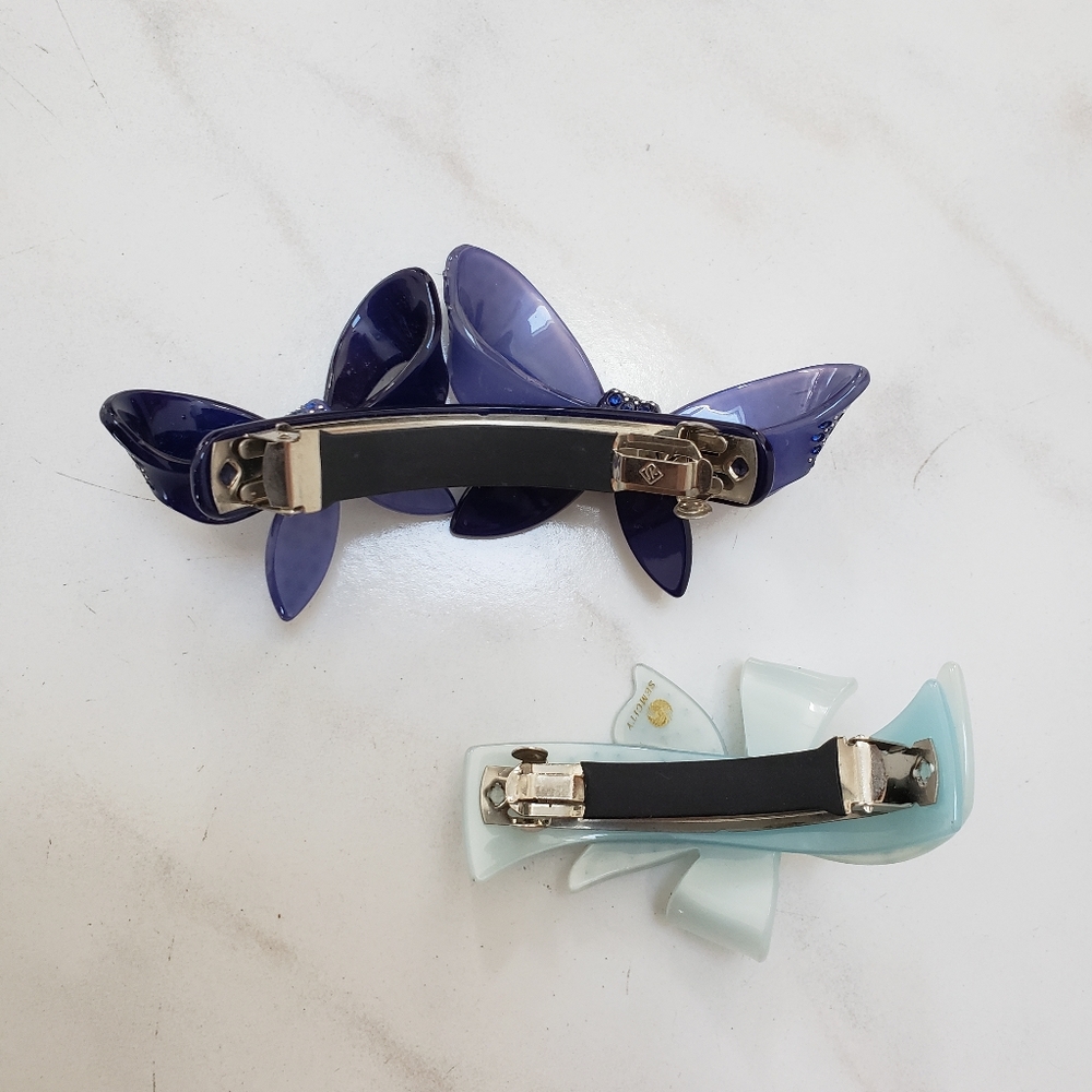 Bundle of Blue Hair Barrettes - Picture 4 of 4